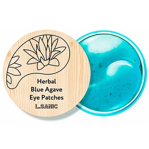 L'Sanic Патчи гидрогелевые с экстрактом голубой агавы - Herbal blue agave hydrogel eye patches, 60шт