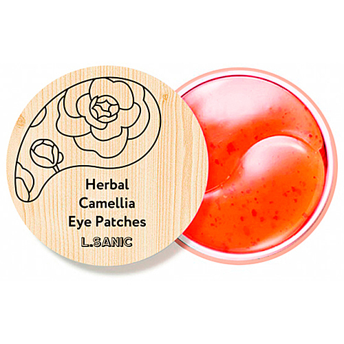 L'Sanic Патчи гидрогелевые с экстрактом камелии - Herbal camellia hydrogel eye patches, 60шт