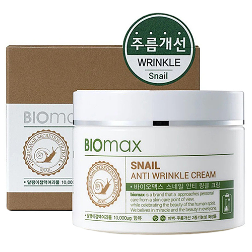 BioMax Крем против морщин с экстрактом слизи улитки - Snail anti wrinkle cream, 100мл